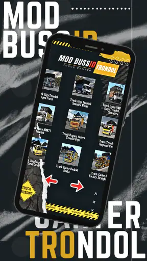 Mod Bussid Truk Canter Trondol screenshot