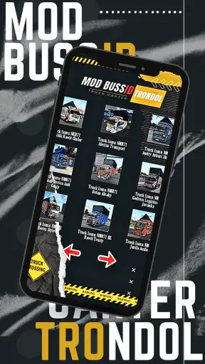 Mod Bussid Truk Canter Trondol screenshot
