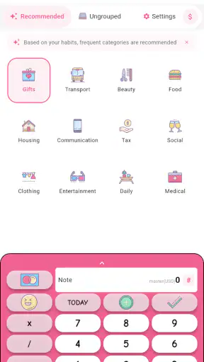 Money+ Cute Expense Tracker screenshot
