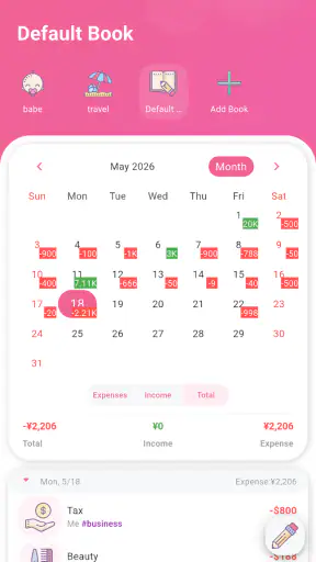 Money+ Cute Expense Tracker screenshot