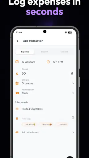 Monthly Budget & Expense App screenshot