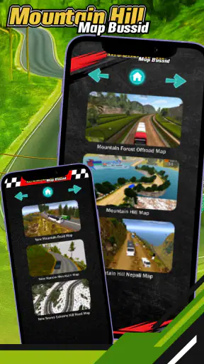 Mountain Hill Map Bussid screenshot