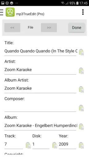 mp3TrueEdit touch Audio Editor screenshot