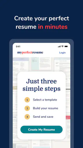 MyPerfectResume Builder screenshot