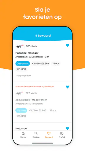 Nationale Vacaturebank screenshot