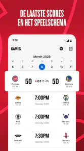 NBA: Live wedstrijden & scores screenshot