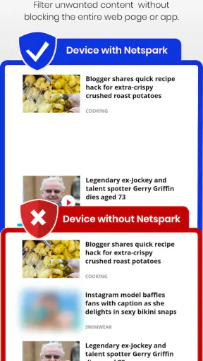 Netspark Real-time filter screenshot