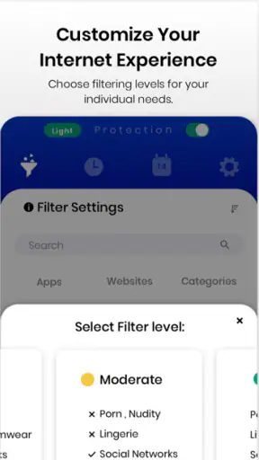 Netspark Real-time filter screenshot