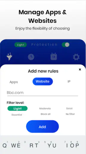 Netspark Real-time filter screenshot