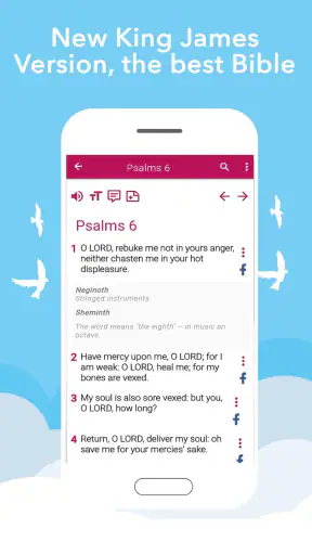 NewKing James Version Bible screenshot