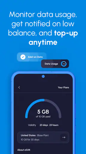 Nomad eSIM: Prepaid Data Plan screenshot