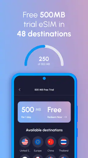 Nomad eSIM: Prepaid Data Plan screenshot