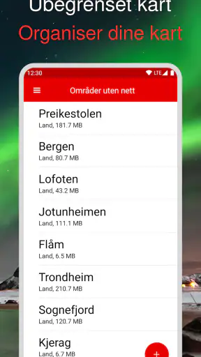 Norgeskart screenshot