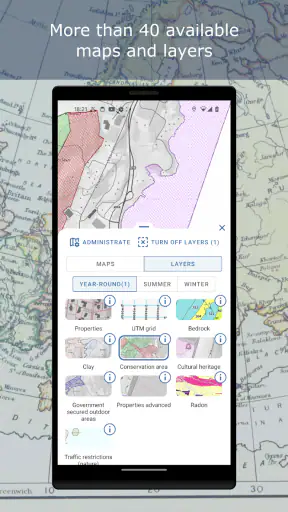 Norgeskart friluftsliv Outdoor screenshot