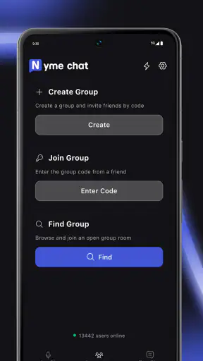 Nyme Chat: Stem & Tekst screenshot