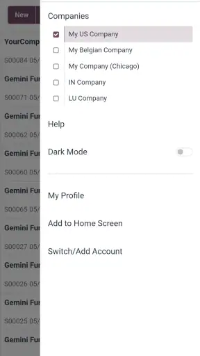 Odoo screenshot