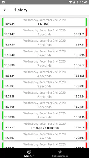 Online Monitor (Last Seen) screenshot