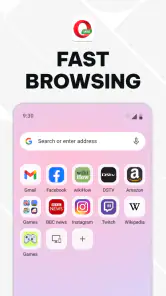 Opera Mini webbrowser screenshot
