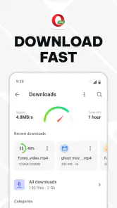 Opera Mini webbrowser screenshot