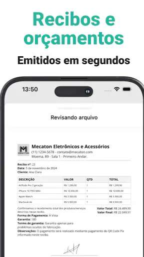 Orçamento e Ordem de Serviço screenshot