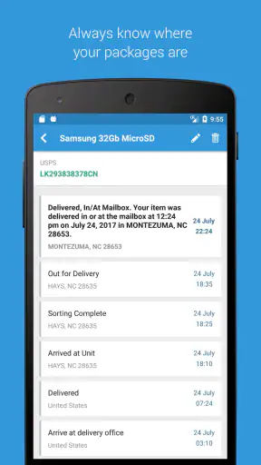 Parcels: Volg Uw Pakketten screenshot