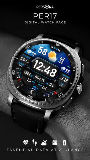 PER17 Digital Watch Face screenshot