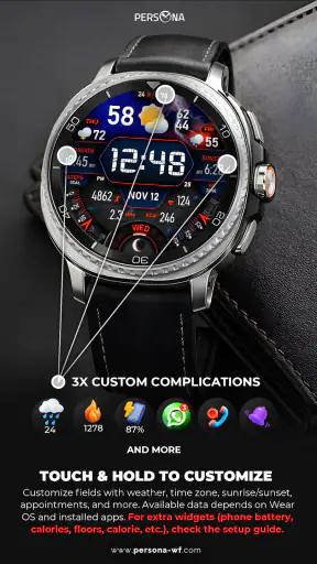PER17 Digital Watch Face screenshot