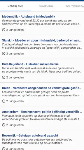 Politie Nieuws NL screenshot