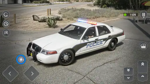 Politieauto achtervolging spel screenshot