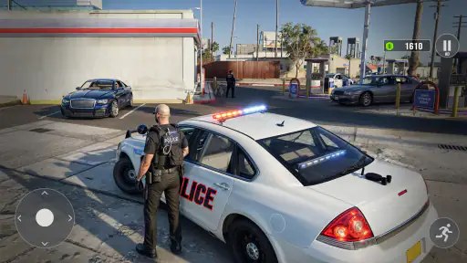 Politieauto achtervolging spel screenshot