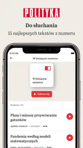 Polityka: Tygodnik News Audio screenshot