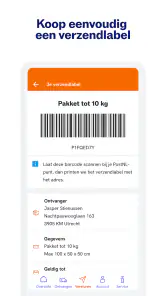 PostNL screenshot