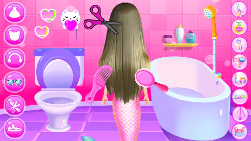 Princess Mermaid At Hair Salon screenshot