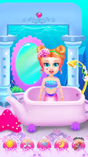 Princess Mermaid At Hair Salon screenshot