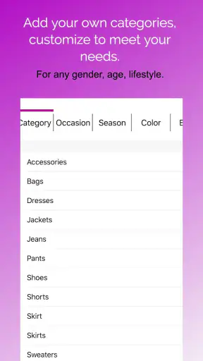 Pureple AI Outfit Planner screenshot