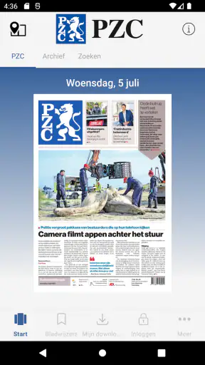 PZC - Digitale krant screenshot