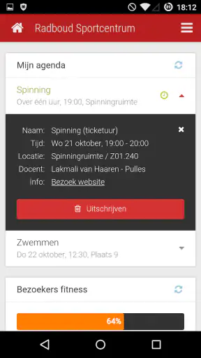 Radboud Sport & Cultuur screenshot