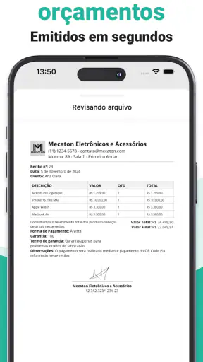 Recibo de Pagamento PDF Fácil screenshot