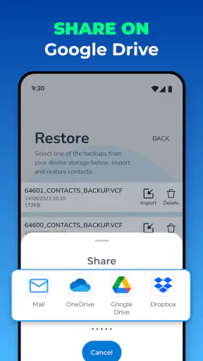 Recover Contacts & Backup screenshot