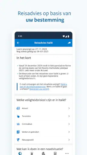 Reisapp screenshot