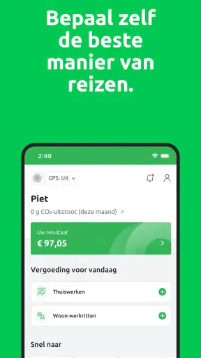 Reisbalans screenshot