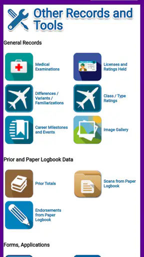Safelog Pilot Logbook screenshot