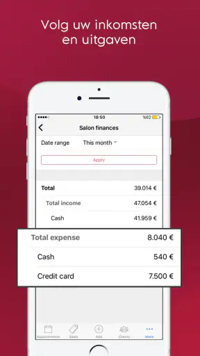SalonAppy - Afspraakplanning screenshot