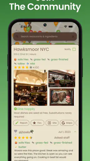 Seed Oil Scout: Healthy Dining screenshot