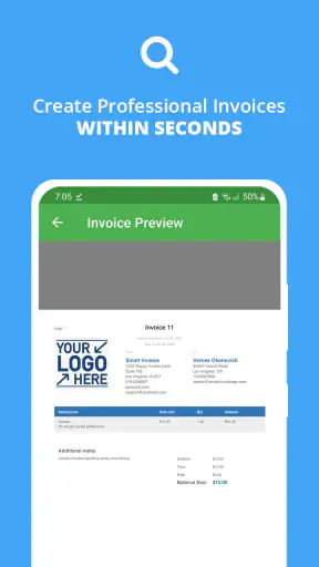 Smart Invoice: Email Invoices screenshot
