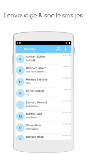 SMS berichten app screenshot