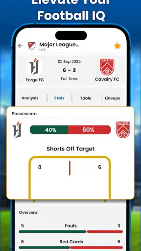 Soccer Live Scores: Stats screenshot