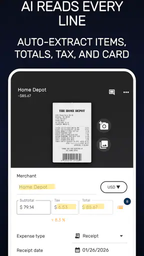 SparkReceipt - Boekhouding screenshot