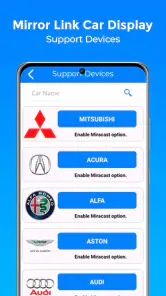 Spiegellink autodisplay screenshot
