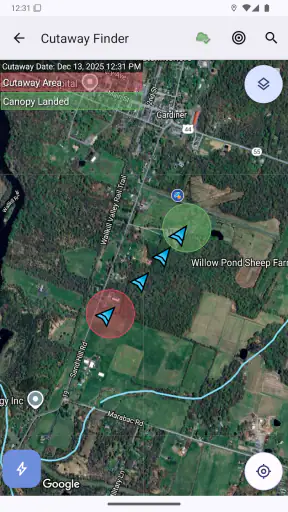 Spot Assist Skydiving Tool screenshot